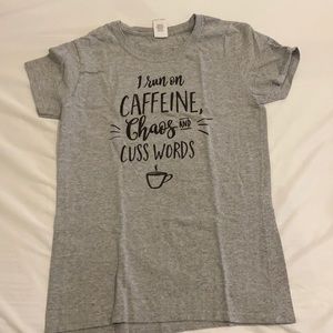 Caffeine, Chaos, Cusswords Short Sleeve Shirt